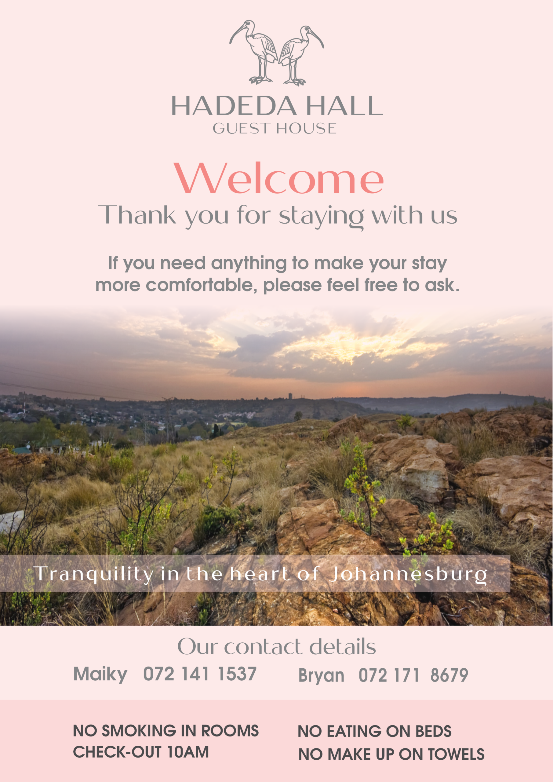 HADEDA HALL - HADEDA HALL GUEST HOUSE - GUEST HOUSE - ACCOMMODATION - B&B - SECURE ACCOMMODATION - OFF STREET PARKING - LUXURY ACCOMMODATION - FRIENDLY ACCOMMODATION - MODERN - STYLISH ACCOMMODATION - VALUE FOR MONEY - VALUE FOR MONEY ACCOMMODATION - SOLAR POWER - LONG TERM ACCOMMODATION _ CONVENIENT LOCATION - UJ - WITS - HOSPITALS - MILPARK HOSPITAL -PRIVATE - INTIMATE